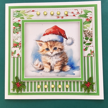 8x8 Mini Kit, Gorgeous Christmas Kittys by Jennifer Archer