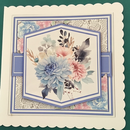 8x8 Mini Kit , Beautiful Dusky Blues by Jennifer Archer
