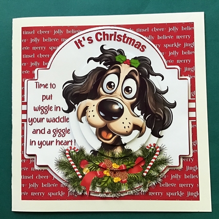Christmas wiggle dogs choice of four mini kit by Jennifer Archer