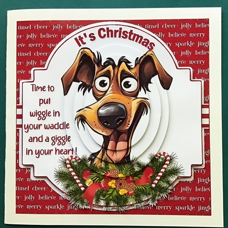 Christmas wiggle dogs choice of four mini kit by Jennifer Archer