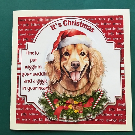 Christmas wiggle dogs choice of four mini kit by Jennifer Archer