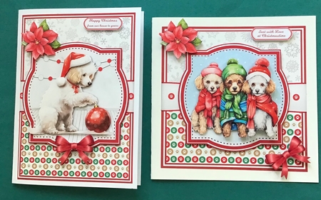 POODLES AT CHRISTMAS by Jennifer Archer