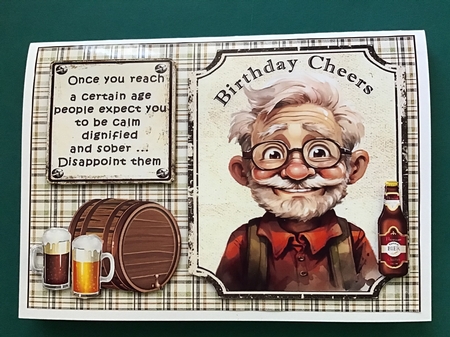 5x7 Vitamins and beer for the men choice of four mini kit by Jennifer Archer