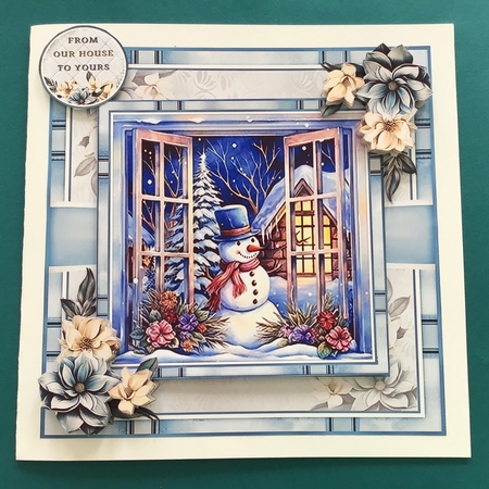 Window Snowman Mini Page Kit by Jennifer Archer