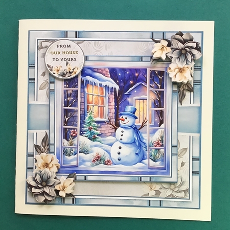 Window Snowman Mini Page Kit by Jennifer Archer