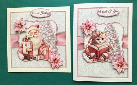Pink Father Christmas Mini Kit   by Jennifer Archer