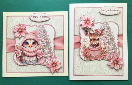 Pink Father Christmas Mini Kit   by Jennifer Archer