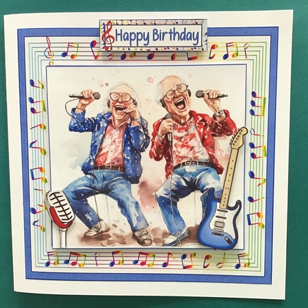 7x7 Golden oldies love music by Jennifer Archer