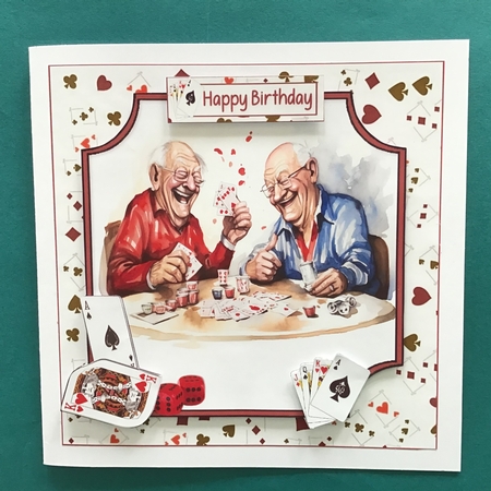 7x7 Golden oldies love playing cards mini kit by Jennifer Archer
