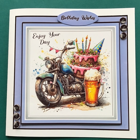 8x8 Mini Kit, Beautiful Birthday Biker  by Jennifer Archer