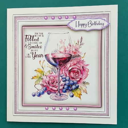 8x8 Mini Kit , Beautiful Wine and Roses  by Jennifer Archer