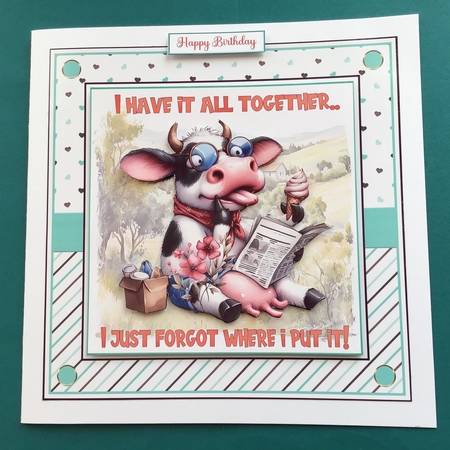 Fun in the field 7x7ins topper kit  by Jennifer Archer