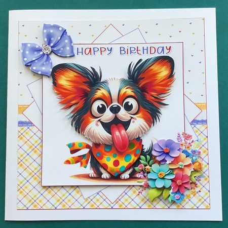 7x7 Birthday wishes with the dog choice of four mini kit by Jennifer Archer
