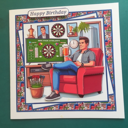 Darts and a beer by Jennifer Archer