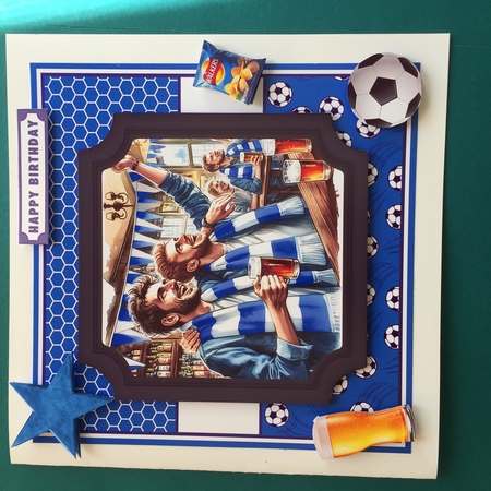 FOOTBALL FANS blue by Jennifer Archer