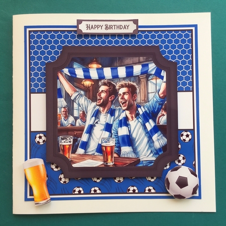 FOOTBALL FANS blue by Jennifer Archer