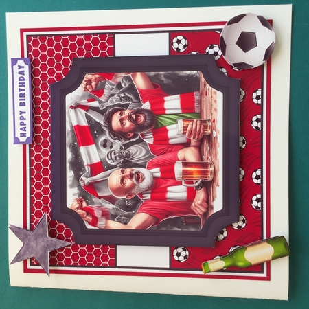 FOOTBALL FANS red by Jennifer Archer