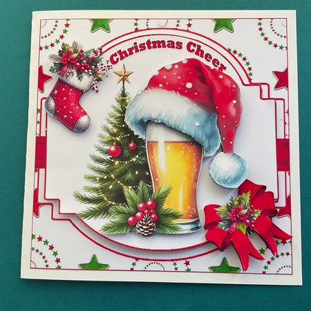 6x6 Christmas beer choice of four mini kit by Jennifer Archer