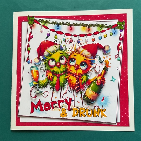 6x6 Christmas birds of joy choice of four mini kit 3 by Jennifer Archer