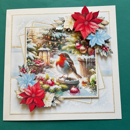 Robin Christmas Garden by Jennifer Archer