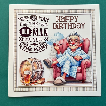 7x7 Older man birthday quotes choice of four mini kit 2 by Jennifer Archer