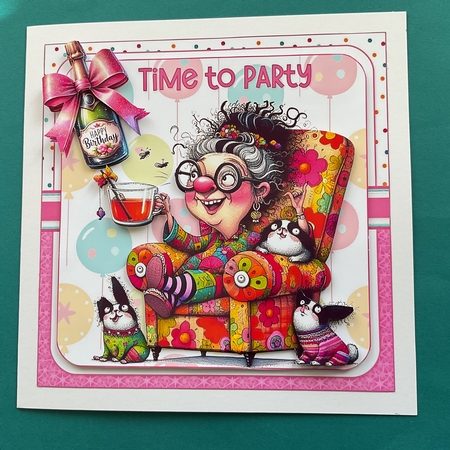 7x7 Its wine oclock choice of four mini kit by Jennifer Archer
