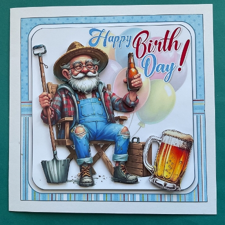 7x7 Quirky backyard Grandpa choice of four min kit by Jennifer Archer