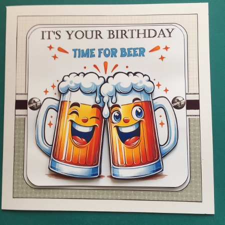 7x7 Birthday beers are calling choice of four mini kit by Jennifer Archer