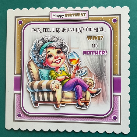 Too Much Wine Female Mini Kit Birthday/Mothers Day by Jennifer Archer