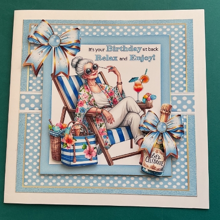 7x7 Relax its your birthday choice of three mini kit by Jennifer Archer