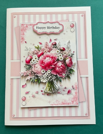 Pretty In Pink Floral Bouquet 3 by Jennifer Archer