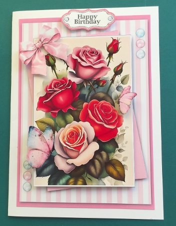 Pretty In Pink Butterfly Flower Bouquet 3 by Jennifer Archer
