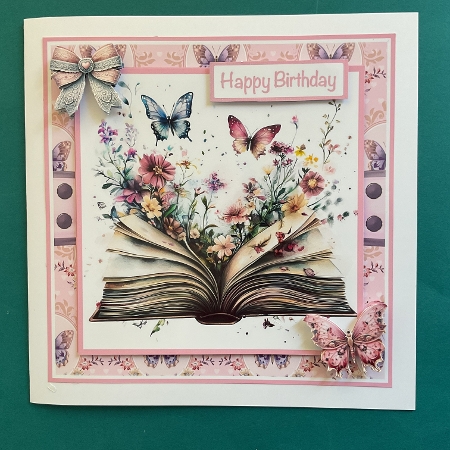 Book & Butterflies Mini Kit 7x7 by Jennifer Archer