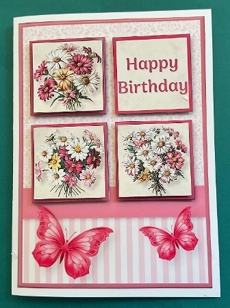 Michaelmas Daisies - Squares Card Mini Kit by Jennifer Archer