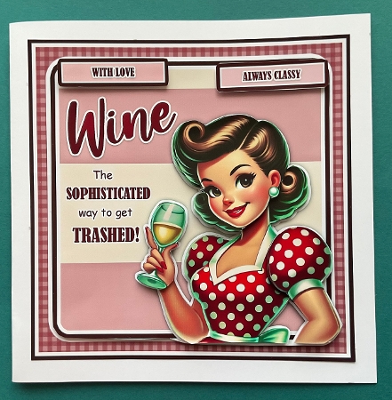 Wine 50s Housewife Mini Kit Birthday/Mothers Day by Jennifer Archer