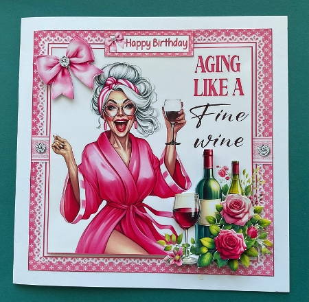 7x7 Aging like a fine wine choice of four mini kit by Jennifer Archer