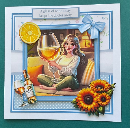 BIRTHDAY DRINKS 6x6 5x7 by Jennifer Archer