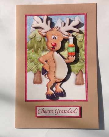 Christmas Cheer for Men Topper & Decoupage by Jennifer Archer