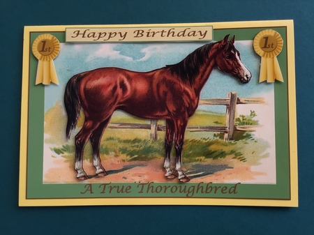 True Thoroughbred Decoupage Topper by Jennifer Archer