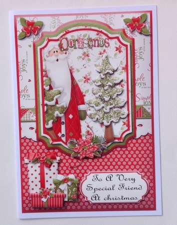 To a Very Special Friend at Christmas with Decoupage by Jennifer Archer