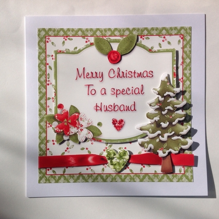 Merry Christmas to a Special Husband Card Front by Jennifer Archer