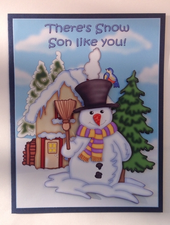 There's Snow Son Like You Decoupage by Jennifer Archer