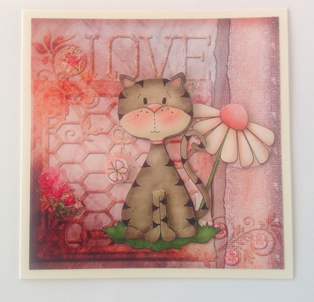 Kitschy Kat 3, 6x6 in Step by Step Card by Jennifer Archer