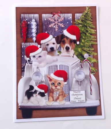 Christmas Animals Bringing Home the Christmas Tree!! by Jennifer Archer