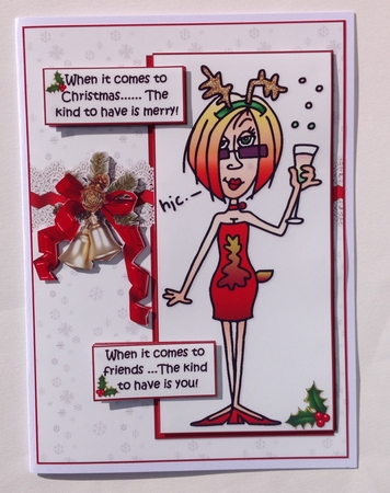 J.j Christmas Friend Quick Card by Jennifer Archer