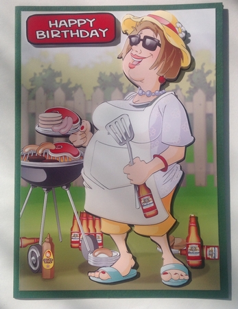 Beer and Barbeque Lady by Jennifer Archer
