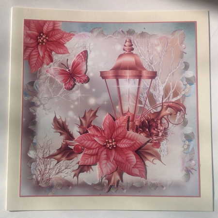 Beautiful Christmas Lantern Topper by Jennifer Archer