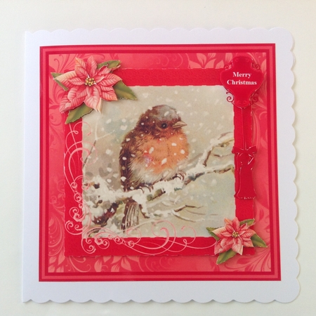 Christmas Robin Scene Mini Kit & Decoupage by Jennifer Archer