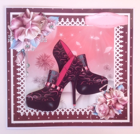 Beautiful Shoes and Roses in Cerise  by Jennifer Archer