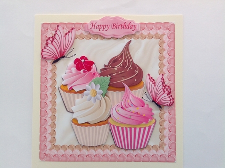 Yummy Fondant Iced Cupcakes with Butterflies 8x8 Mini Kit by Jennifer Archer